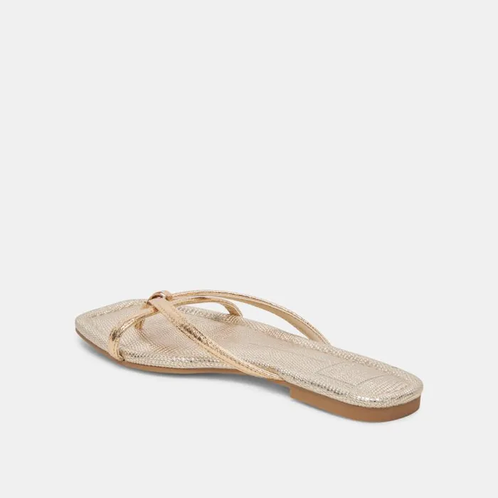 Dolce Vita Lucca Sandals Gold Distressed Stella Women Sandals
