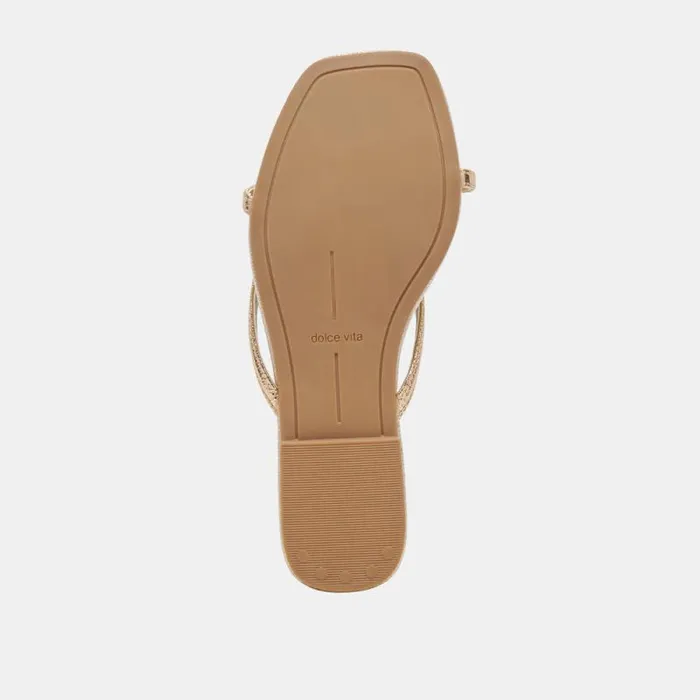 Dolce Vita Lucca Sandals Gold Distressed Stella Women Sandals