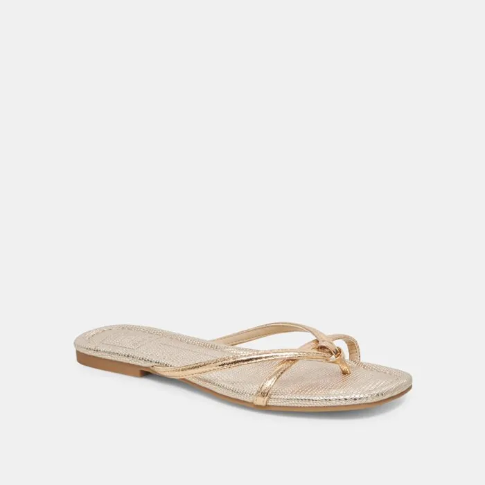 Dolce Vita Lucca Sandals Gold Distressed Stella Women Sandals