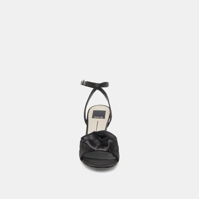 Dolce Vita Lunete Heels Onyx Satin Women Heels