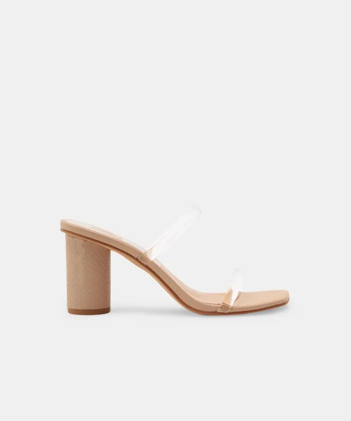 Dolce Vita Noles Heels Nude Crystal Women Sandals