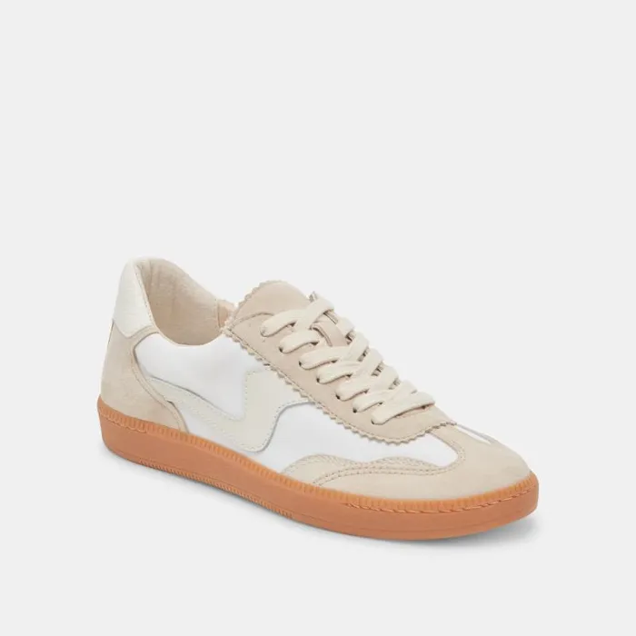 Dolce Vita Notice Wide Sneakers Ivory Multi Nylon Women Sneakers