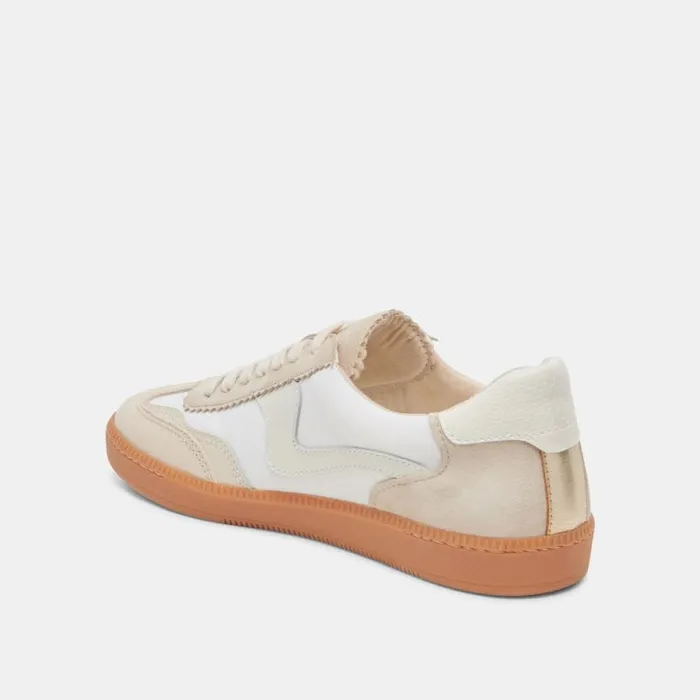 Dolce Vita Notice Wide Sneakers Ivory Multi Nylon Women Sneakers