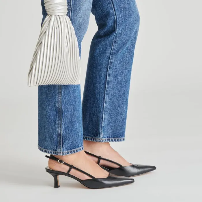 Dolce Vita Odela Heels Midnight Crinkle Patent Women Heels
