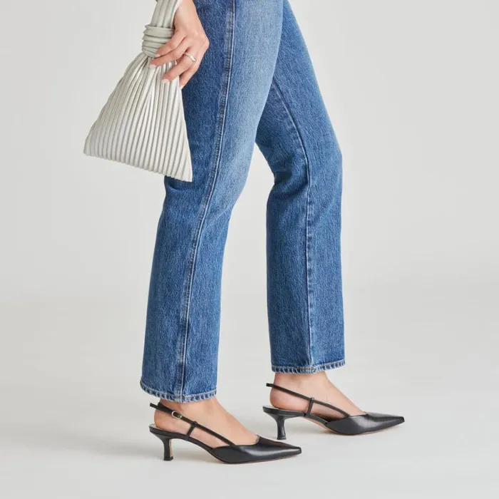 Dolce Vita Odela Heels Midnight Crinkle Patent Women Heels
