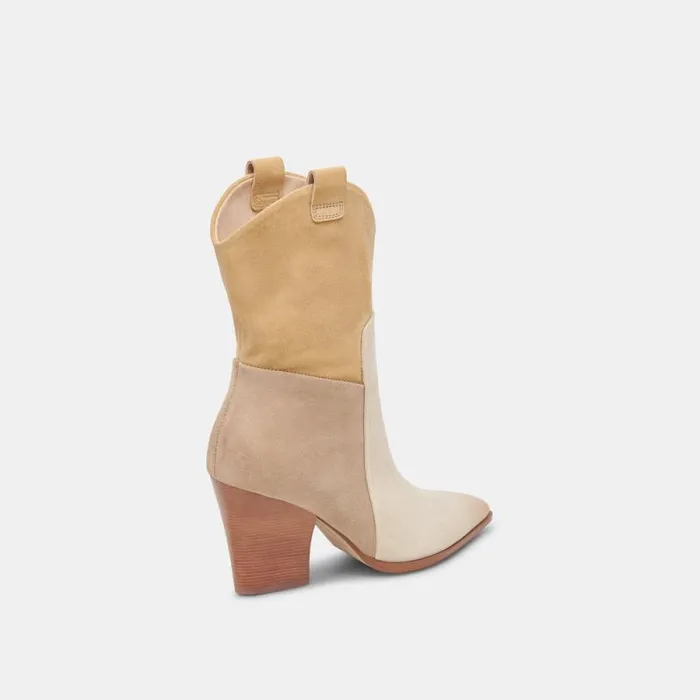 Dolce Vita Ragen Boots Taupe Multi Suede Women Boots and Booties