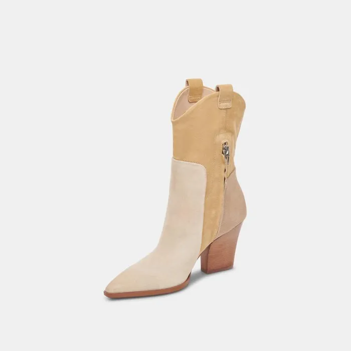 Dolce Vita Ragen Boots Taupe Multi Suede Women Boots and Booties