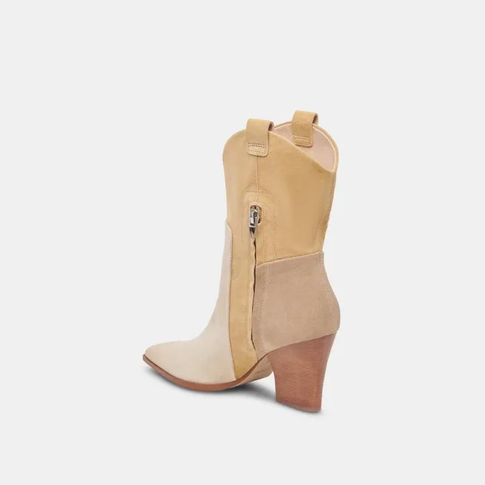 Dolce Vita Ragen Boots Taupe Multi Suede Women Boots and Booties