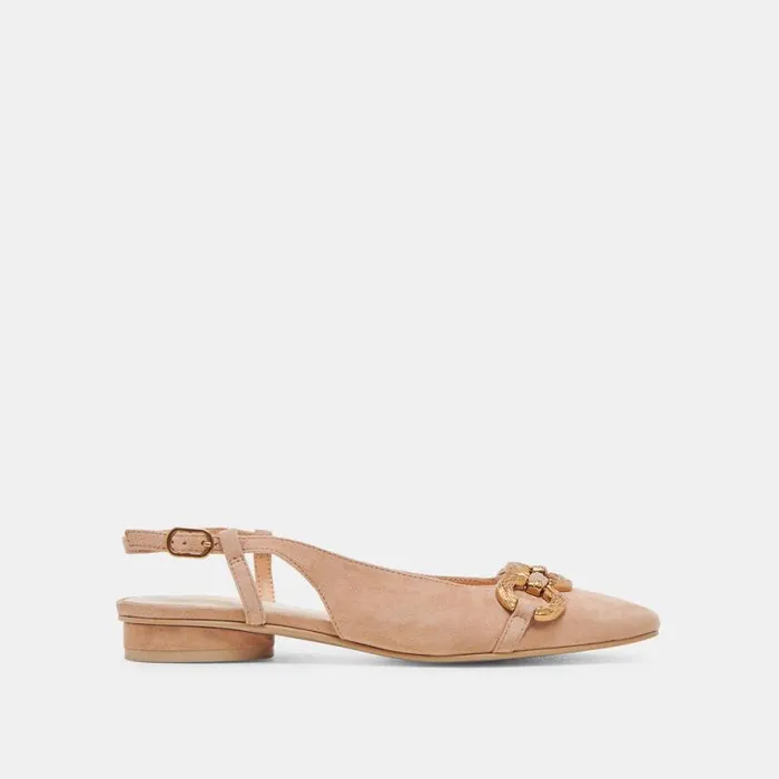 Dolce Vita Ramano Flats Toffee Suede Women Flats and Loafers