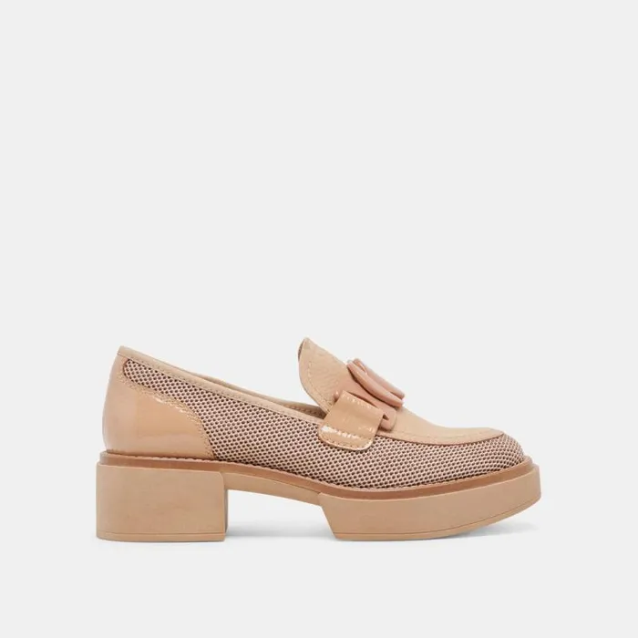 Dolce Vita Sandey Loafers Praline Mesh Women Flats and Loafers