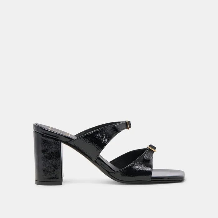 Dolce Vita Shane Heels Midnight Crinkle Patent Women Heels