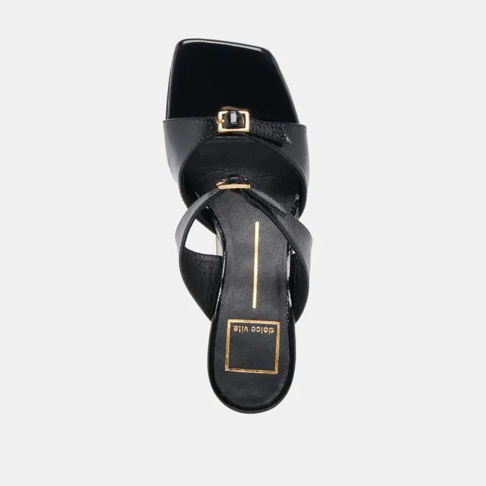 Dolce Vita Shane Heels Midnight Crinkle Patent Women Heels