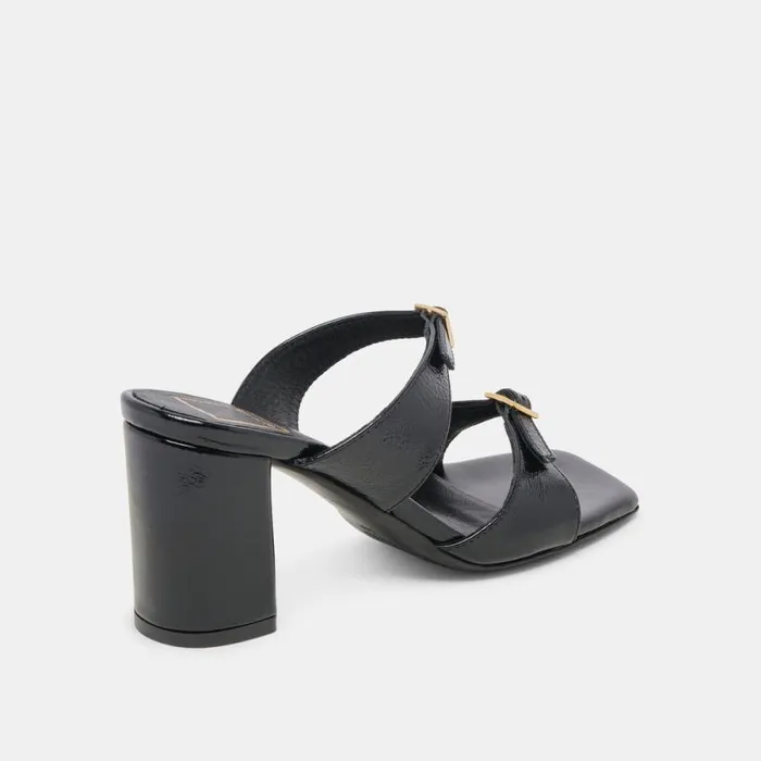 Dolce Vita Shane Heels Midnight Crinkle Patent Women Heels