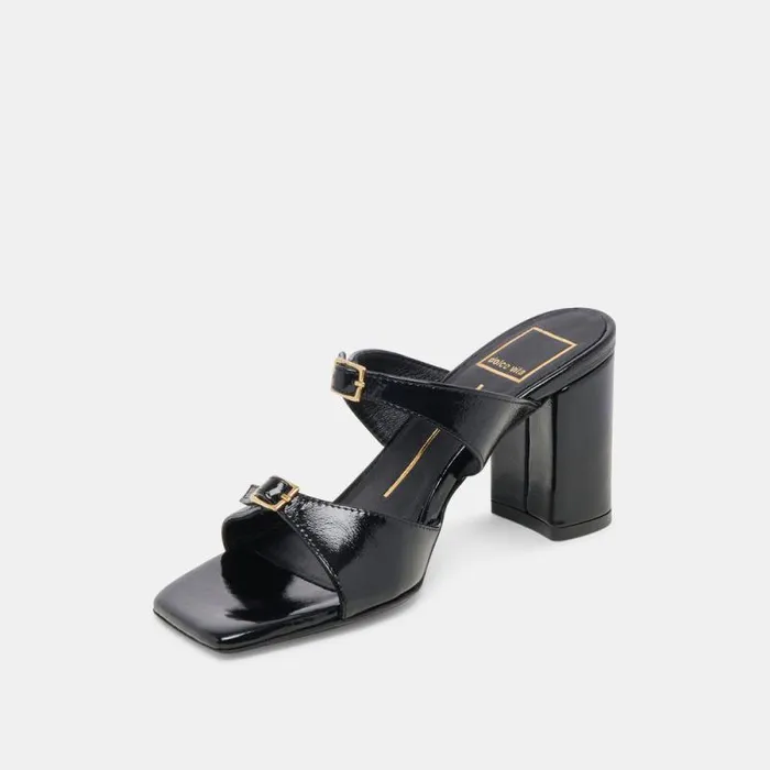 Dolce Vita Shane Heels Midnight Crinkle Patent Women Heels