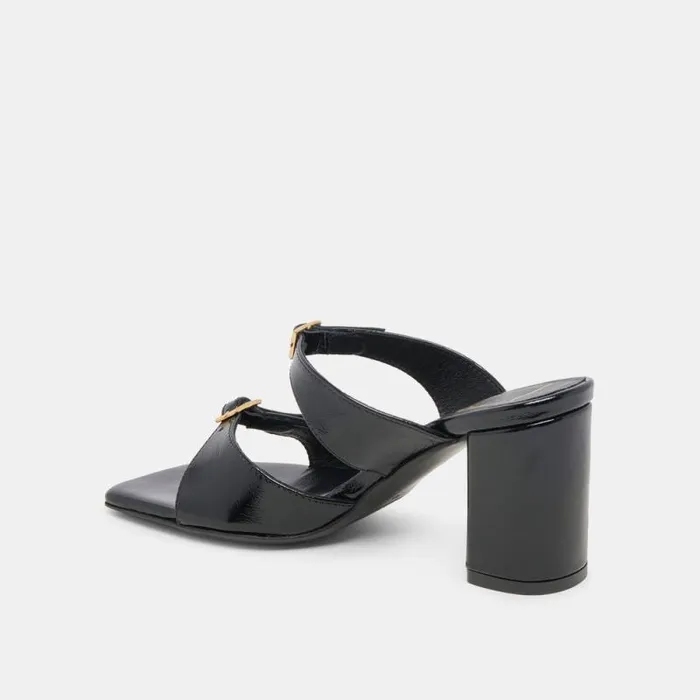 Dolce Vita Shane Heels Midnight Crinkle Patent Women Heels