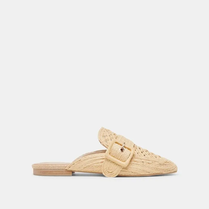 Dolce Vita Sianna Flats Natural Raffia Women Flats and Loafers