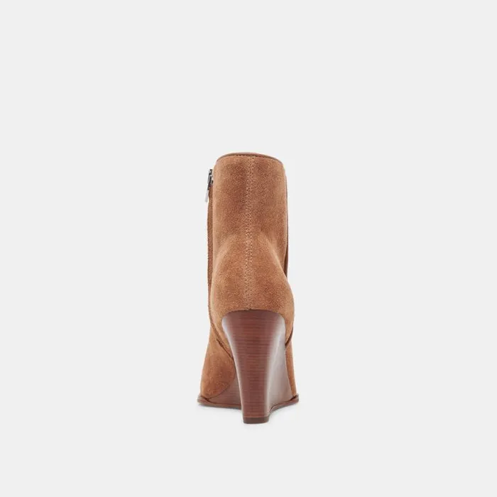 Dolce Vita Susann Booties Chestnut Suede Women Boots and Booties