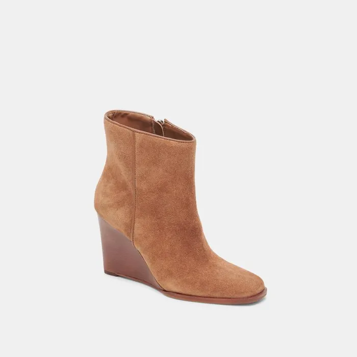 Dolce Vita Susann Booties Chestnut Suede Women Boots and Booties