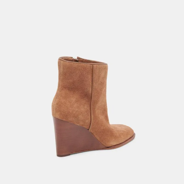 Dolce Vita Susann Booties Chestnut Suede Women Boots and Booties