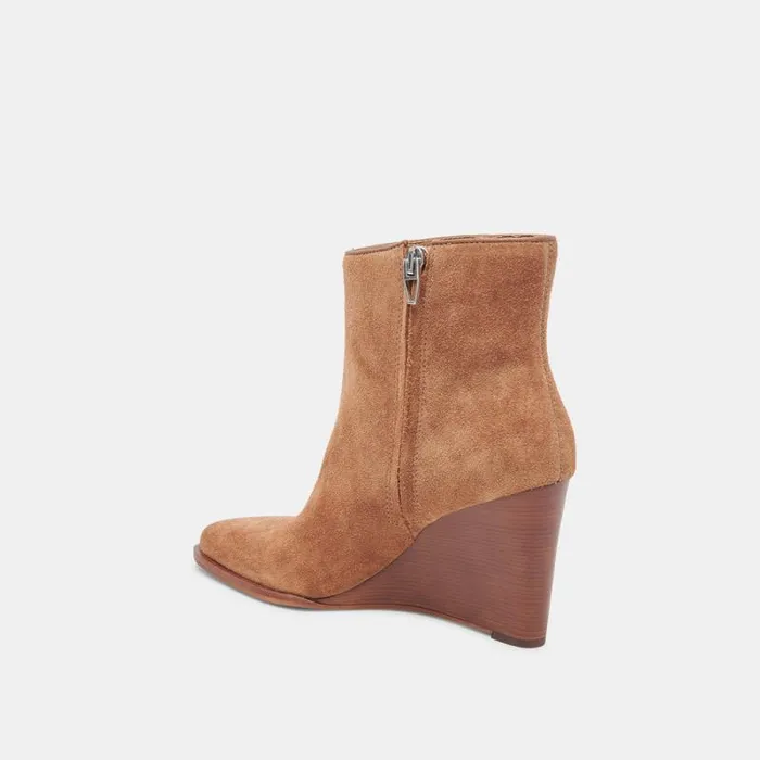 Dolce Vita Susann Booties Chestnut Suede Women Boots and Booties