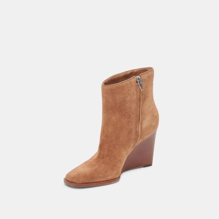 Dolce Vita Susann Booties Chestnut Suede Women Boots and Booties