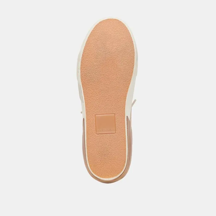 Dolce Vita Zina Sneakers Bronze Embossed Leather Women Sneakers