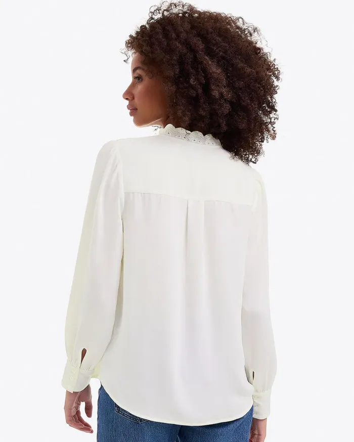 Draper James Books Women Covered Placket Button Down