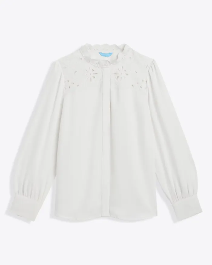 Draper James Books Women Covered Placket Button Down