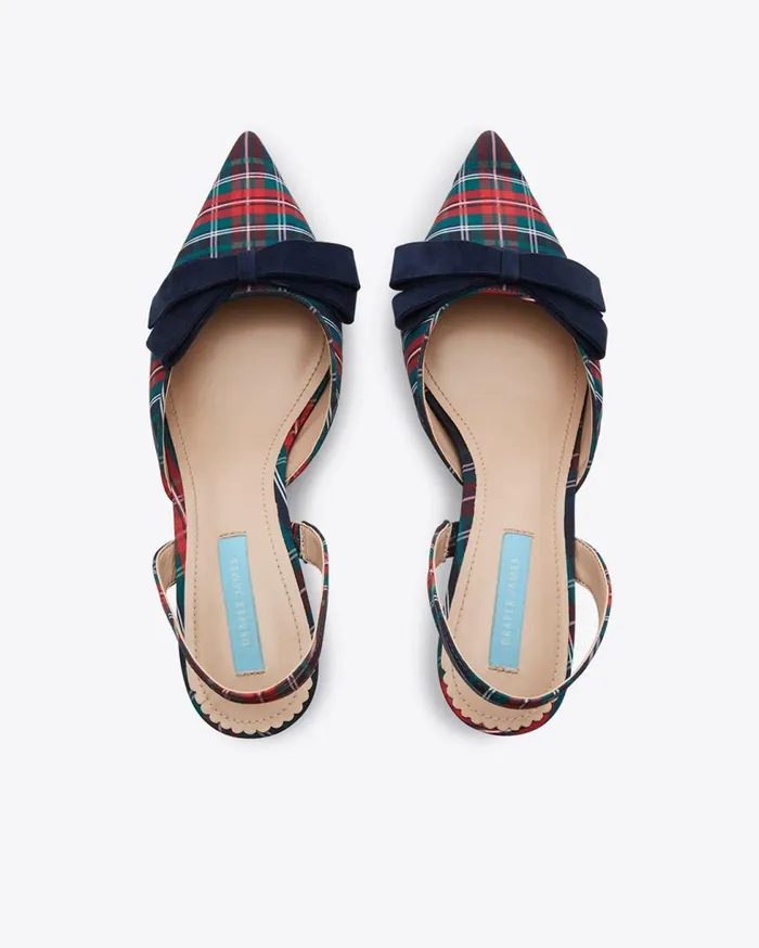 Draper James Books Women Tess Slingback In Georgia Plaid