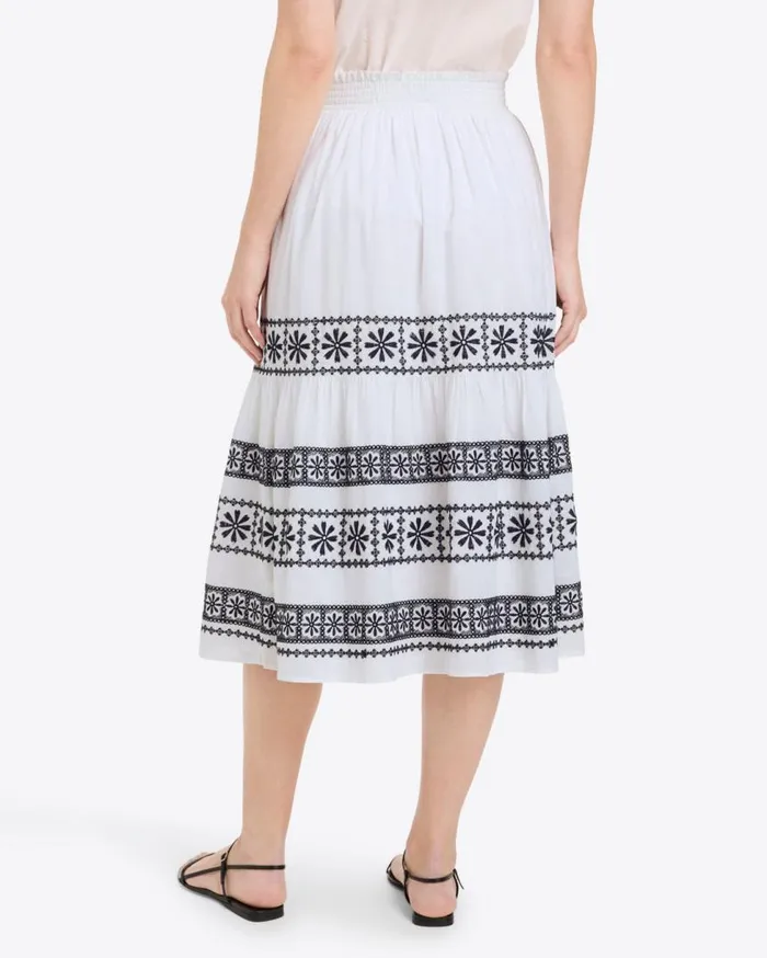 Draper James Bottoms and Skirts Women Midi Skirt In Embroidered Cotton