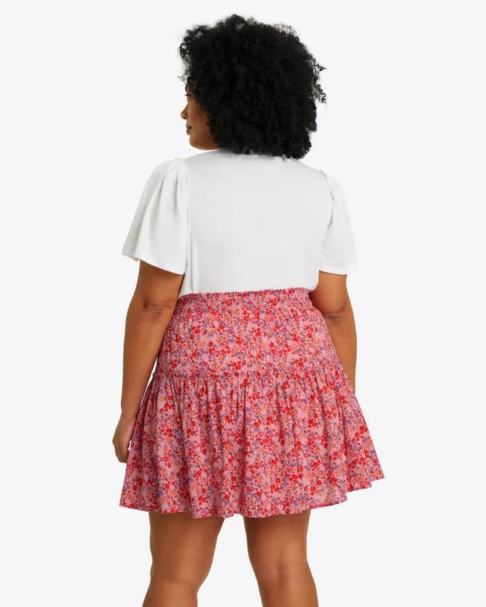 Draper James Bottoms and Skirts Women Pull On Mini Skirt In Blue Aster
