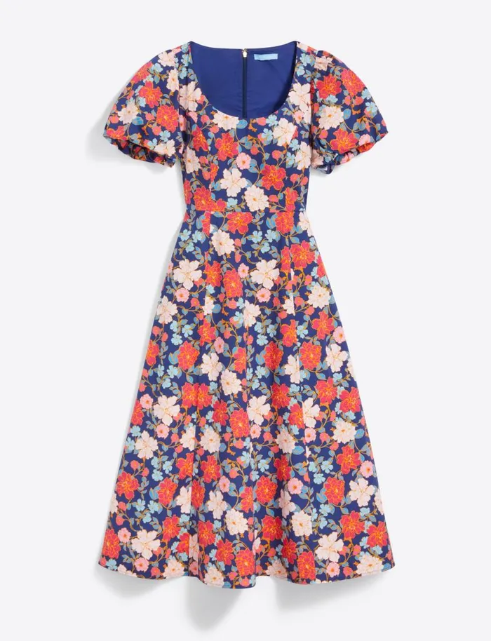 Draper James Dresses Women Julianne Midi Dress In Stretch Poplin