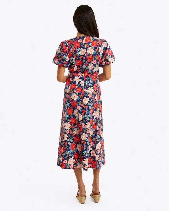 Draper James Dresses Women Julianne Midi Dress In Stretch Poplin