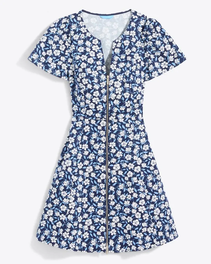 Draper James Dresses Women Mae Love Circle Dress In Blue Floral