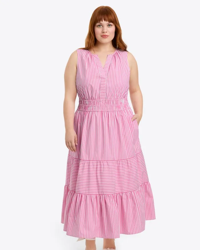 Draper James Extended Sizes Women Delilah Midi Dress In Crisp Cotton