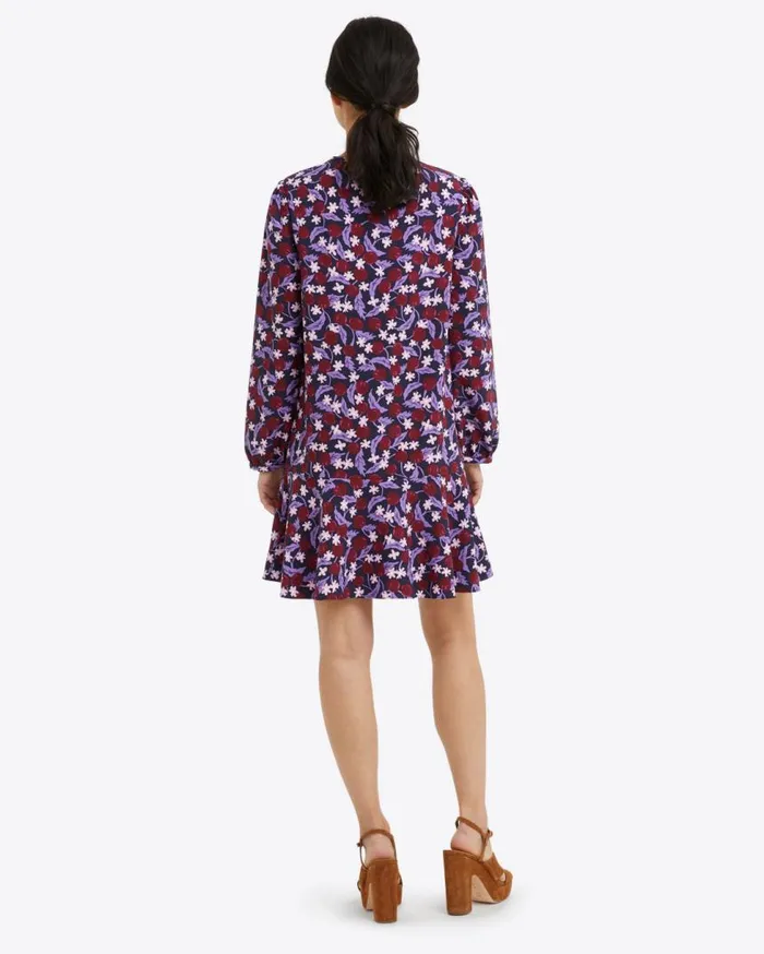 Draper James Extended Sizes Women Rosanne Shift Dress In Plum Floral