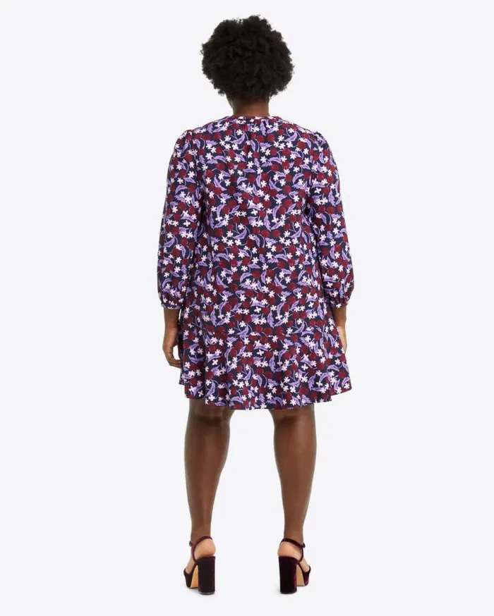 Draper James Extended Sizes Women Rosanne Shift Dress In Plum Floral