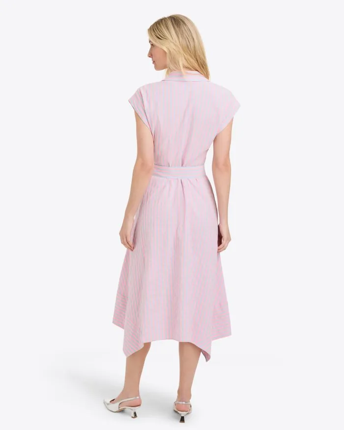 Draper James Extended Sizes Women Trisha Handkerchief Dress In Seersucker Stripe