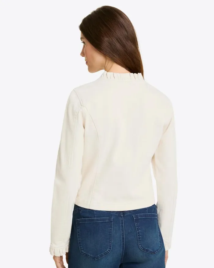 Draper James Jackets and Outerwear Women Ruffle Denim Jacket