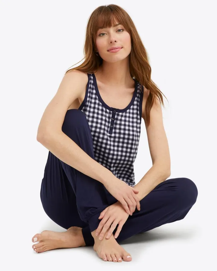 Draper James Lounge and Pajamas Women Hillary Pajama Set In Gingham
