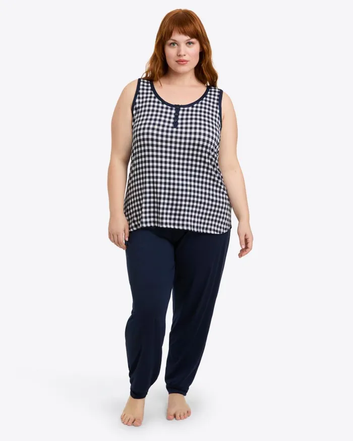 Draper James Lounge and Pajamas Women Hillary Pajama Set In Gingham