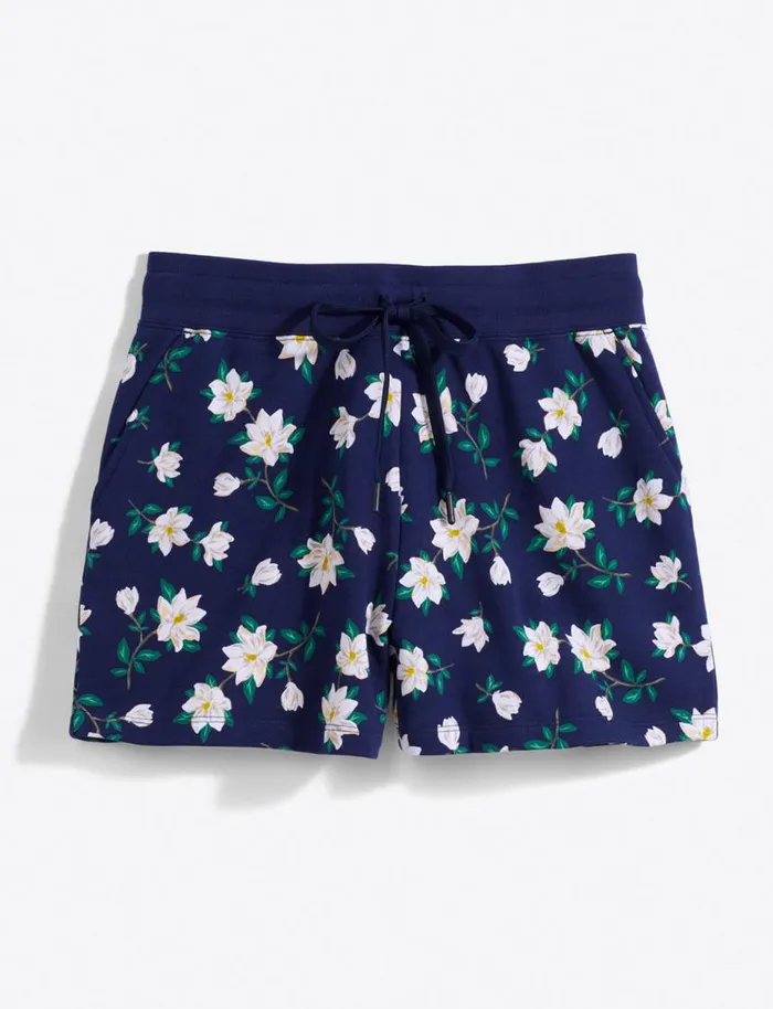 Draper James Lounge and Pajamas Women Natalie Shorts In Navy Magnolia
