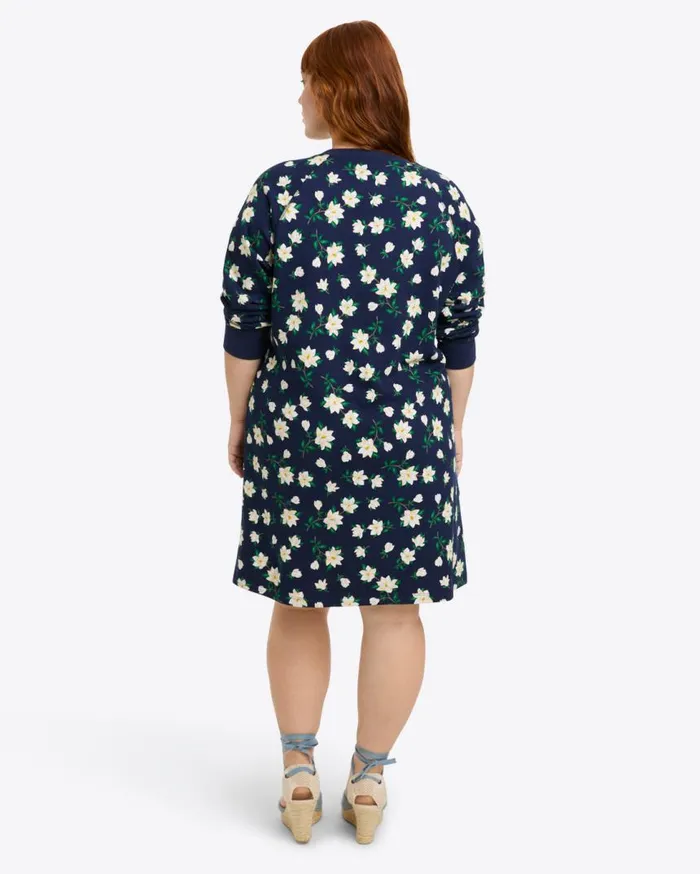 Draper James Lounge and Pajamas Women Natalie Sweatshirt Dress In Magnolia