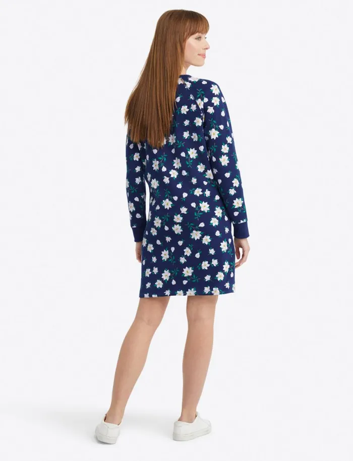 Draper James Lounge and Pajamas Women Natalie Sweatshirt Dress In Magnolia