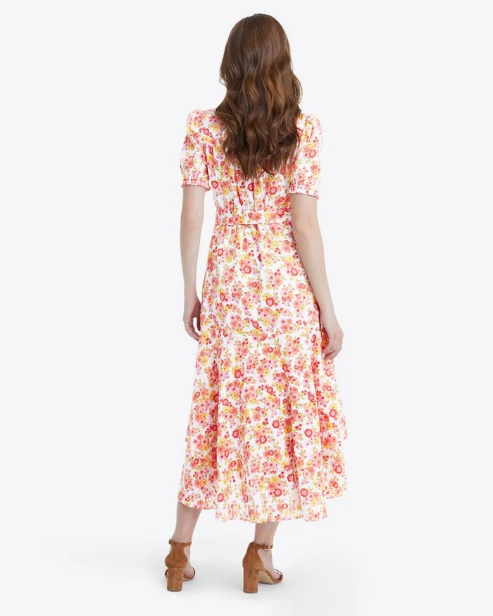 Draper James Midi and Maxi Women Naomi Wrap Dress In Field Blossom