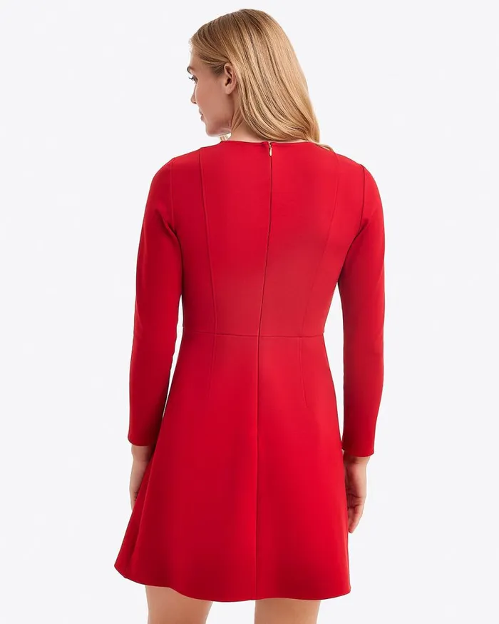 Draper James Mini Women LongSleeve Sadie Shift Dress In Ponte