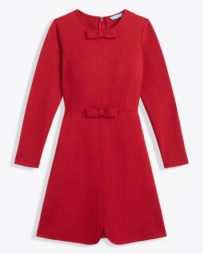 Draper James Mini Women LongSleeve Sadie Shift Dress In Ponte