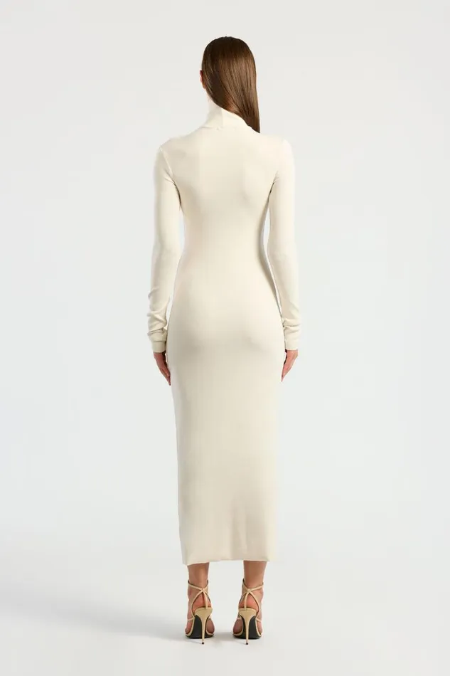 Dresses Skirts Women COTTON CITIZEN Verona Turtleneck Maxi Dress Bone