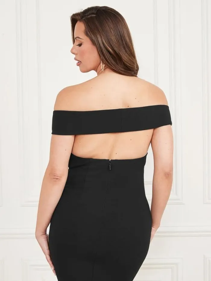 Dresses Women Marciano Dahlia OfftheShoulder Dress Black Dresses Women Marciano Dahlia OfftheShoulder Dress Black