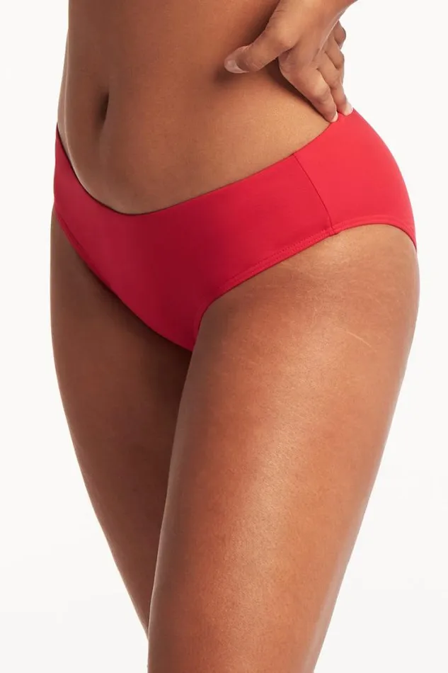 Eco Essentials Regular Bikini Pant Eco Essentials Red Women Sea Level Bottoms
